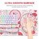ToLuLu Gaming Mouse Pad Large Desk Mat Cute Desk Pad Protector 4in1 XXL Mousepad Keyboard Wrist RestMouse Wrist RestCoaster Set with Ergonomic Desk Pad for Home Office Computer Adorable Rose Bow