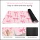 Wirfray Pink Mouse Pad Large Pink Desk Mat Bows Computer Mat Gaming Keyboard and Mouse Pad NonSlip Rubber Base Stitched Edge Cute Girly Office Supplies Desk Accessories Decor for Women 315 x 118in