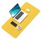 Hsurbtra Desk Pad 30 x 14 PU Leather Desk Mat XL Extended Mouse Pad Waterproof Desktop Blotter Protector NonSlip Ultra Thin Large Laptop Keyboard Writing Mat for Office Home Yellow