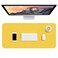 Hsurbtra Desk Pad 30 x 14 PU Leather Desk Mat XL Extended Mouse Pad Waterproof Desktop Blotter Protector NonSlip Ultra Thin Large Laptop Keyboard Writing Mat for Office Home Yellow