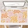 Colorful Star Large Mouse Pad PU Leather Waterproof Desk Mat Computer Gaming Mouse Pad XXL Full Desk Mousepad Non Slip Desk Pad for School Office Home 315 x 157 Wavy Flowers