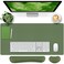Bloss Keyboard Wrist Rest Mouse Wrist Rest Leather Desk Mat NonSlip Desk Mat Protector for Office Home315157 InchesOlive Green