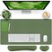 Bloss Keyboard Wrist Rest Mouse Wrist Rest Leather Desk Mat NonSlip Desk Mat Protector for Office Home315157 InchesOlive Green