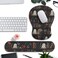 Mechanical Cattle Ghost Book Mousepad with Wrist Rest Halloween Computer Keyboard Mouse Pad Black Cute Mouse Pad with Wrist Rest for Computer Keyboard 2 In1 Mousepad with Wrist Support Easy TypingReli