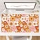 Colorful Star Large Mouse Pad PU Leather Waterproof Desk Mat Computer Gaming Mouse Pad XXL Full Desk Mousepad Non Slip Desk Pad for School Office Home 315 x 157 Retro Flowers