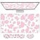 Deokke 3Pcs Large Gaming Mouse Pad Desk MatKeyboard Mouse Wrist Rest Support SetExtended Laptop Mouse Pad Memory Foam NonSlip Base for Gamer Home Office315x157inPink Cow Pattern
