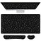 Deokke 3Pcs Large Gaming Mouse Pad Desk MatKeyboard Mouse Wrist Rest Support SetExtended Laptop Mouse Pad Memory Foam NonSlip Base for Gamer Home Office315x157inBlack Leopard Cheetah