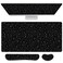 Deokke 3Pcs Large Gaming Mouse Pad Desk MatKeyboard Mouse Wrist Rest Support SetExtended Laptop Mouse Pad Memory Foam NonSlip Base for Gamer Home Office315x157inBlack Leopard Cheetah