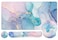 Yunoble 4in1 Gaming Mouse Pad Wrist Support SetDesk Pad Mouse Pad with Wrist Rest Keyboard Wrist Rest Coaster Ergonomic Design for Home Office Study Game Blue Marble