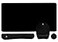 WB WEIRDBEAST Keyboard Wrist Rest Large Mouse Pad Wrist Support for Computer 4 in 1 Memory Foam Keyboard Pad Desk Mat Ergonomic Hand Rest Wrist Cushion for Home Office GamingBlack