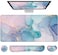 LATEEFAH Desk Mat Mouse Pad with Wrist Rest 4in1 Large Mouse Pads for Desk Ergonomic Mouse Pad and Keyboard Wrist Rest Gaming Keyboard Mat for Office Home
