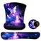 ToLuLu Keyboard Wrist Rest Pad Ergonomic Mouse Pad Set Gel Mouse Pad for Computer Laptop Non Slip Mousepad Keyboard Wrist Support Raised Memory Foam for Easy Typing Pain Relief Art Butterflies