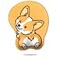 HAOCOO Wrist Rest Cute Mouse Pad Ergonomic Mouse Pad with Wrist SupportNonSlip Base Corgi Butt Wrist Rest Rest EasyTyping for Gaming Office Computer Laptop PresentYellow Cute Corgi