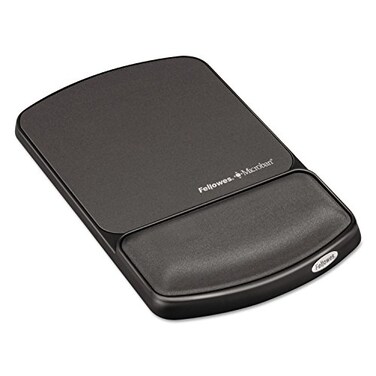 Fellowes MICROBAN Gel Mouse Pad Wrist Support Graphite 9175101