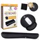CushionCare 4pc Wrist Rests for Keyboard and Mouse Pad Set Memory Foam Cushion Black Ergonomic Wrists Hand Arm Rest Support for Laptop Computer Desk and Gaming Carpal Tunnel Syndrome Relief