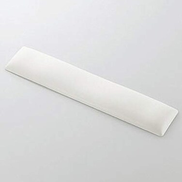ELECOM Wrist Rest FITTIO Long Type Fatigue Reduction Ergonomic Design Comfortable Memory Foam Anti Skid White MOHFTPWH