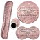 Yuxcfhjfe Ergonomic Mouse Pad with Wrist Support Set and Keyboard Wrist Rest Set for Laptop Gaming and Office Durable Comfortable and Pain Relief Coaster Proverbs 3125Bible Verse Pink Glitter