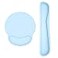 Dapesuom Keyboard Wrist Rest and Mouse Pad with Wrist Support Memory Foam Cushion for Keyboard and Mouse Set Ergonomic Desktop Pad Rests with Non Slip Base for Easy Typing Pain Relief Sky Blue
