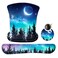 AIMSA Ergonomic Keyboard Wrist Rest and Mouse Pad with Wrist Support Set Memory Foam NonSlip Rubber Base for Gaming Working Home Office Easy Typing Pain Relief Forest Moon Sky
