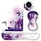 BVDIKMI Keyboard Wrist Rest Mouse Pad Mouse Wrist Rest Support Set Coaster Ergonomic Memory Foam Mouse and Keyboard Pad Set for Laptop Computer Office Home Working Gaming Purple Butterfly