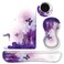 BVDIKMI Keyboard Wrist Rest Mouse Pad Mouse Wrist Rest Support Set Coaster Ergonomic Memory Foam Mouse and Keyboard Pad Set for Laptop Computer Office Home Working Gaming Purple Butterfly