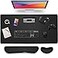 Gimars 4 in 1 Mouse Pad and Keyboard Wrist Rest Set Large Mouse Pad with Memory Foam Wrist Support Pad for Desk with Coaster Easy Typing Pain Relief Gaming Office Home 315x12 inch Black
