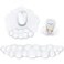 MOKURU Cloud Mouse Pad with Wrist Rest Cloud Keyboard Wrist Rest Mouse Pad Wrist Support Ergonomic Keyboard Mouse Wrist Support White