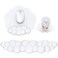 MOKURU Cloud Mouse Pad with Wrist Rest Cloud Keyboard Wrist Rest Mouse Pad Wrist Support Ergonomic Keyboard Mouse Wrist Support White