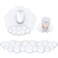 MOKURU Cloud Mouse Pad with Wrist Rest Cloud Keyboard Wrist Rest Mouse Pad Wrist Support Ergonomic Keyboard Mouse Wrist Support White