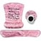 DINKY Ergonomic Mouse Pad with Wrist Support Gel Upgraded Keyboard Wrist Rest Pad Set Lovely Coaster with NonSlip PU Base Mouse Pads for Working Gaming and Family Pink Letters