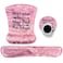 DINKY Ergonomic Mouse Pad with Wrist Support Gel Upgraded Keyboard Wrist Rest Pad Set Lovely Coaster with NonSlip PU Base Mouse Pads for Working Gaming and Family Pink Letters