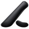 Dapesuom Keyboard Wrist Rest Set Cute PU Leather Wrist Cushion for Computer Keyboard and Mousepad Memory Foam Mouse Pad Rests Support with NonSlip Base for Typing Pain Relief Laptop Black