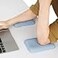 Leolee Elbow Rest Pads for Desk Blue Ergonomic Wrist Rest with Memory Foam NonSlip Base Armrest Cushion for Office 2 Packs
