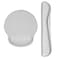 AORTDES Ergonomic Keyboard Mouse Pad Wrist Rest Support Set for LaptopComputerDesktopMemory Foam Hand Rest Wrist Cushion for GamingOfficeLightweight Comfortable Pain Relief Greyish White