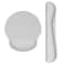 AORTDES Ergonomic Keyboard Mouse Pad Wrist Rest Support Set for LaptopComputerDesktopMemory Foam Hand Rest Wrist Cushion for GamingOfficeLightweight Comfortable Pain Relief Greyish White