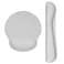 AORTDES Ergonomic Keyboard Mouse Pad Wrist Rest Support Set for LaptopComputerDesktopMemory Foam Hand Rest Wrist Cushion for GamingOfficeLightweight Comfortable Pain Relief Greyish White