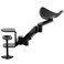 VIVO Universal Clampon Adjustable Armrest Desk Cradle Rotating Elbow Cushion Above Table Extension Platform Arm Support Black MOUNTARM01
