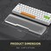 SELORSS Acrylic Keyboard Wrist Rest Compact 60 Keyboard Mechanical Keyboards Ergonomic Palm Rest for Computer KeyboardAntiSlip BaseWrist Pad for LaptopOffice HomeEasy Typing