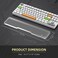 SELORSS Acrylic Keyboard Wrist Rest TENKEYLESS TKL 80 Keyboard Mechanical Keyboards Ergonomic Palm Rest for Computer KeyboardAntiSlip BaseWrist Pad for LaptopOffice HomeEasy Typing