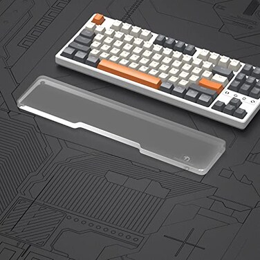 SELORSS Acrylic Keyboard Wrist Rest TENKEYLESS TKL 80 Keyboard Mechanical Keyboards Ergonomic Palm Rest for Computer KeyboardAntiSlip BaseWrist Pad for LaptopOffice HomeEasy Typing
