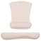 MOSISO Wrist Rest Support for Mouse Pad Keyboard Set Ergonomic Mousepad NonSlip Base HomeOffice Pain Relief Easy Typing Cushion with Neoprene Cloth Raised Memory Foam Apricot