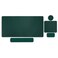 MOSISO Large Gaming Mouse PadMassage Keyboard Wrist RestMousepadWrist RestCoasterErgonomic NonSlip Base Pad SetPain Relief Easy Typing Cushion with Memory Foam for Home Office Peacock Green
