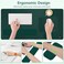 MOSISO Large Gaming Mouse PadMassage Keyboard Wrist RestMousepadWrist RestCoasterErgonomic NonSlip Base Pad SetPain Relief Easy Typing Cushion with Memory Foam for Home Office Peacock Green