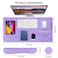 MOSISO Keyboard Mouse Pad Set Large Gaming MousepadKeyboard Wrist RestMouse Wrist RestCoaster Ergonomic NonSlip MousepadEasy Typing Cushion with Memory Foam for Home Office Purple