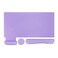 MOSISO Keyboard Mouse Pad Set Large Gaming MousepadKeyboard Wrist RestMouse Wrist RestCoaster Ergonomic NonSlip MousepadEasy Typing Cushion with Memory Foam for Home Office Purple