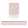 MOSISO Wrist Rest Support for Mouse PadKeyboard Set Rectangular Ergonomic Mousepad NonSlip Base HomeOffice Pain ReliefEasy Typing Pad with Neoprene ClothRaised Silicone Lining Apricot