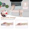 MOSISO Wrist Rest Support for Mouse PadKeyboard Set Rectangular Ergonomic Mousepad NonSlip Base HomeOffice Pain ReliefEasy Typing Pad with Neoprene ClothRaised Silicone Lining Apricot