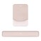 MOSISO Wrist Rest Support for Mouse PadKeyboard Set Rectangular Ergonomic Mousepad NonSlip Base HomeOffice Pain ReliefEasy Typing Pad with Neoprene ClothRaised Silicone Lining Apricot