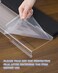 Laborio Computer Keyboard Wrist Rest Stand for Desktop Keyboard Holder for Easy Typing with Wrist Pad for Office Desk Home School Clear