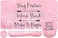 Yunoble 4in1 Gaming Mouse Pad Wrist Support SetDesk Pad Mouse Pad with Wrist Rest Keyboard Wrist Rest Coaster Ergonomic Design for Home Office Study Game Pink Stay Positive
